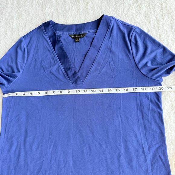 Banana Republic NWOT Women's V-Neck Blue 3/4 Sleeve Airy Blouse, Size XXL, XL, M - Picture 12 of 14
